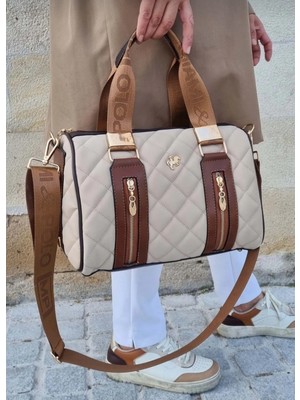 Miami Polo Polo Kadın Kapitone Silindir Model El ve Omuz Çantası