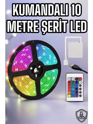 Eco Lounge Smart Şerit LED Tv Arkası Renkli Kumandalı 10 Metre