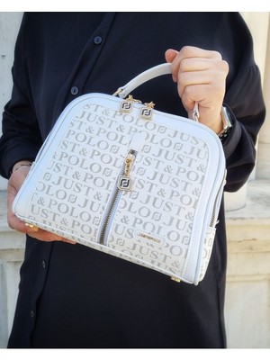 Just Polo Justpolo Kadın Beyaz 4 Bölmeli El ve Omuz Çantası