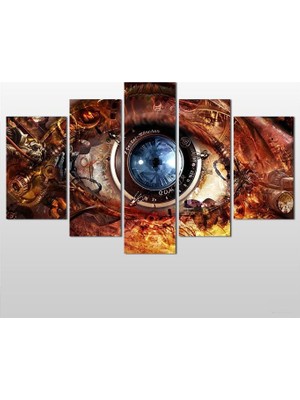 Technopa Lens Göz Kanvas Tablo - 225x130cm