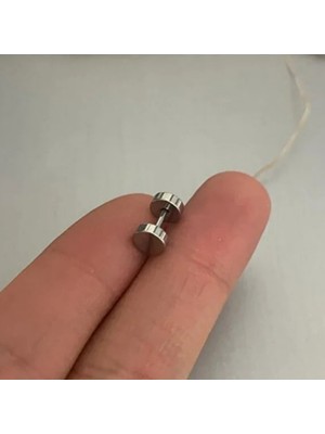 Jaida Moda Tünel Görünümlü Çelik Küpe – Unisex Fake Plug Model