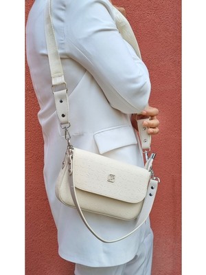 Justpolo Kadın 3 Bölmeli Iki Askılı Baget ve Çapraz Çantası