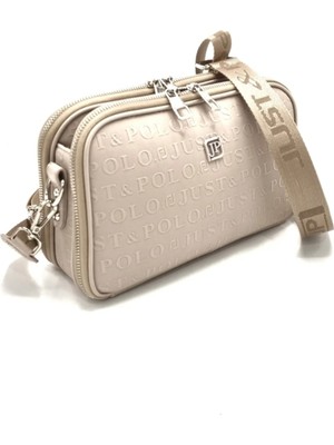 Orijinal Just Polo Kadın Taş 5 Bölmeli Omuz ve Çapraz Çantası