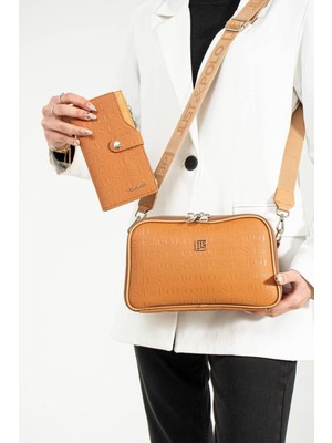 Just Polo Orta Boy 5 Bölmeli Kadın Omuz Çantası  Cüzdanlı