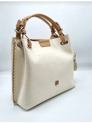 Kadın Taş Örgülü 5 Bölmeli El Omuz Çantası