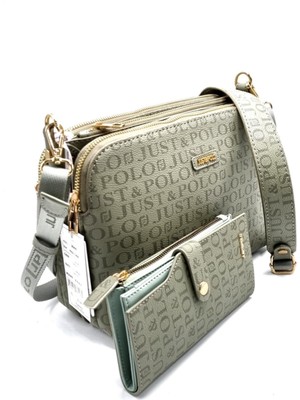 Kadın 5 Bölmeli Ayarlanabilir Uzun Askılı Çanta Cüzdan Takımı