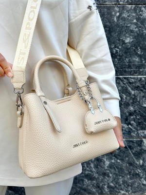 Just Polo Justpolo Kadın 3 Bölmeli Yumuşak Deri El ve Omuz Çantası