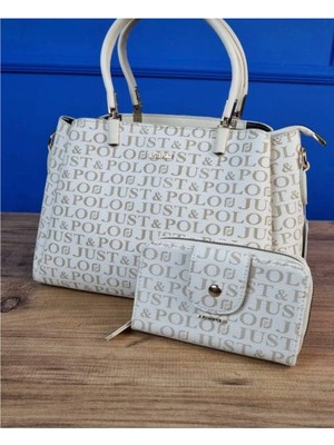 Just Polo Justpolo Orijinal Monogram Baskılı Çanta Cüzdan Takımı TYC00ET2120