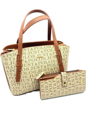 Anneler Gününe Özel Kum Taba Çanta Cüzdan Takımı TM2066