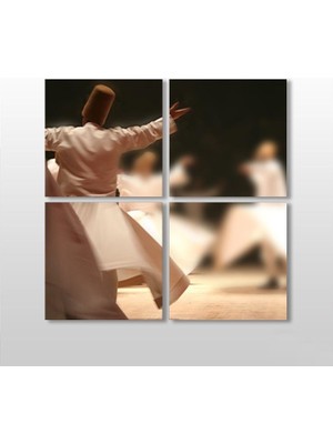 Technopa Semazen Kanvas Tablo - 130x130cm