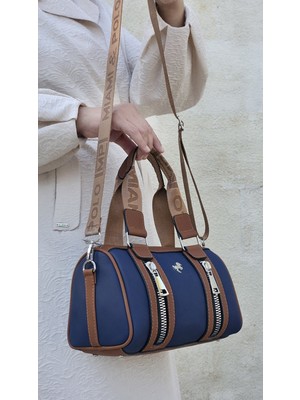 Miami Polo Orijinal Kadın Günlük Silindir Orta Boy El ve Omuz Çantası