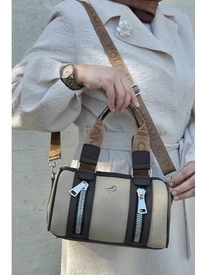 Miami Polo Orijinal Kadın Günlük Silindir Orta Boy El ve Omuz Çantası