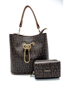 Just Polo Kadın 3 Bölmeli Çanta Cüzdan Takımı TYCET072065