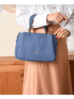 Just Polo Justpolo Orijinal Monogram Baskılı Çanta Cüzdan Takımı TYC0TK2120