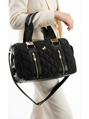 Miami Polo Clup Justpolo Kadın Silindir Model El ve Omuz Çantası