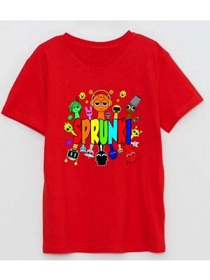 Efendioğlu Design Kısa Kollu Spunki Baskılı Pamuklu Çocuk T-Shirt
