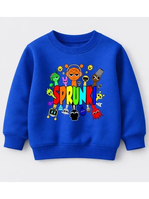 Efendioğlu Design Sweatshirt Spunki Baskılı Pamuklu Çocuk Sweatshirt