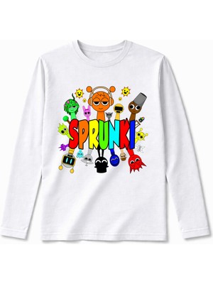 Efendioğlu Design Uzun Kollu Spunki Baskılı Pamuklu Çocuk T-Shirt