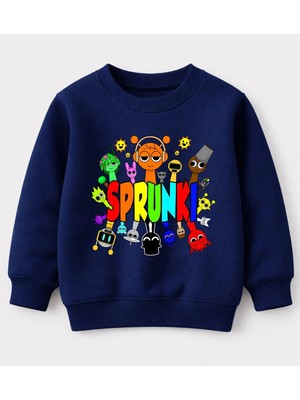 Efendioğlu Design Sweatshirt Spunki Baskılı Pamuklu Çocuk Sweatshirt
