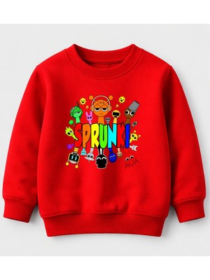 Efendioğlu Design Sweatshirt Spunki Baskılı Pamuklu Çocuk Sweatshirt