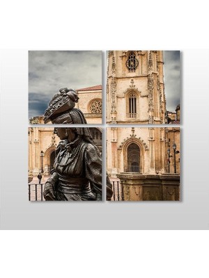 Technopa Heykel Kadın Kanvas Tablo - 70x70cm