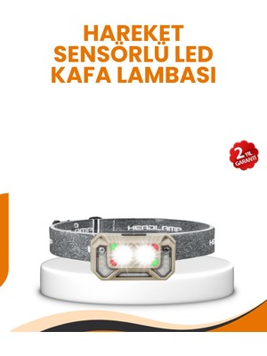 Eco Lounge Uzun Menzilli Sensörlü LED Kafa Lambası Kamp ve Yürüyüş