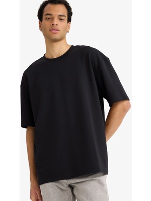 Defacto Erkek T-Shirt X3926AZ/BK81 Black