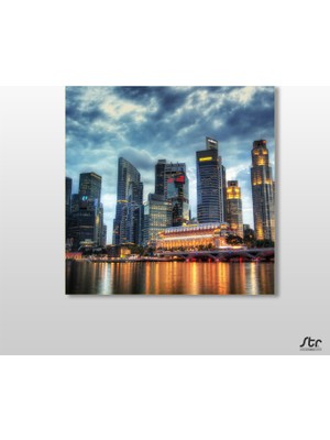 Technopa New York Manzara Kanvas Tablo - 40x40cm
