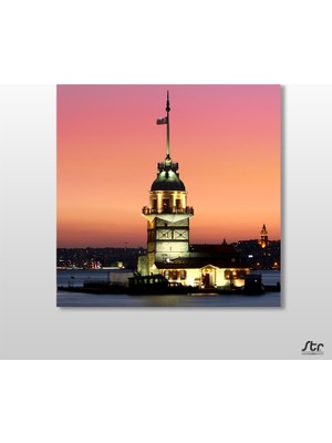Technopa Kız Kulesi İstanbul Kanvas Tablo - 110x110cm