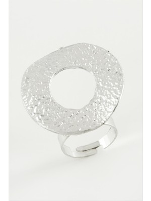 Zero Land Storozde Halka Metal Yüzük-Gümüş Rengi