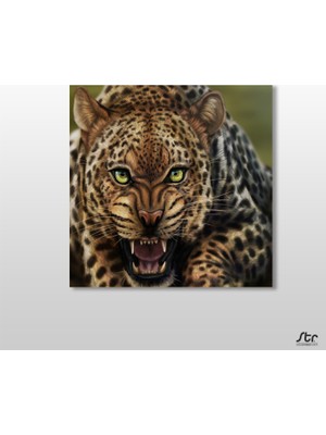 Technopa LEOPAR KANVAS TABLO - 60x60cm