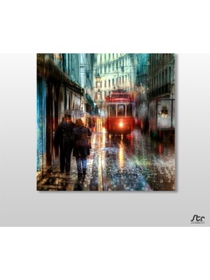 Technopa İstanbul Ortanyal Kanvas Tablo - 70x70cm