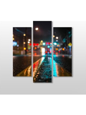 Technopa Yol Yansıma  Kanvas Tablo - 97x100cm
