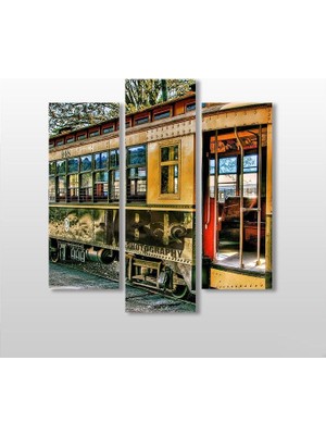 Technopa Tramvay  Kanvas Tablo - 75X80cm