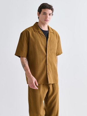 Lc Waikiki Yeni Sezon Rahat Kalıp Resort Yaka Kısa Kollu Erkek Gömlek