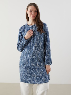Lc Waikiki Yeni Sezon Hakim Yaka Desenli Kadın Tunik