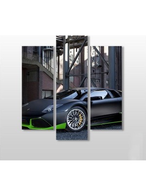 Technopa Lamborghini Araba   Kanvas Tablo - 111x120cm