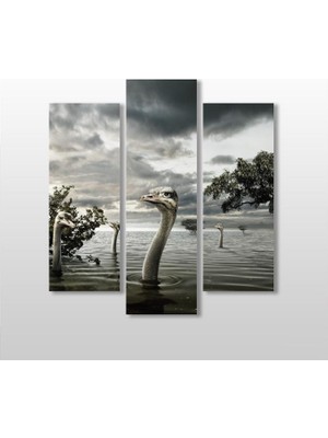 Technopa Göldeki Ördekler  Kanvas Tablo - 156x170cm