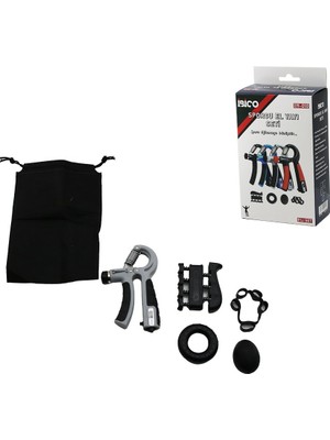 Tuncel Store 5pcs El Spor Aletleri̇ Seti̇ El Yayi - Halka - Yumurta - Geçmeli̇ Parmaklik - Yayli Parmaklik (5389)