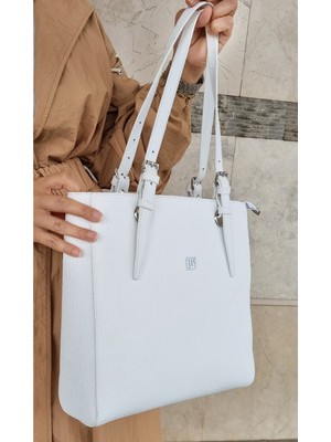 Justpolo Kadın Büyük Boy 4 Bölmeli Omuz Çantası Tote Bag