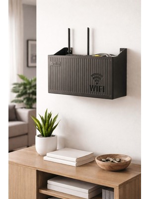 Redmina Wifi Saklama Kutusu Duvara Asıla Bilir Pleksi Modem ve Sigorta Saklama Kutusu
