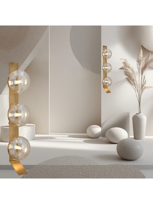 Lampaluce Modern Tasarımlar Incinta 3\'lü Aplik