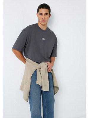 Mavi Mvjns Baskılı Antrasit Tişört 0613215-80955