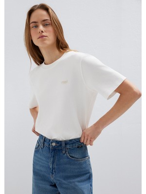 Mavi Mavi Jeans Baskılı Ekru Tişört 1613804-80194