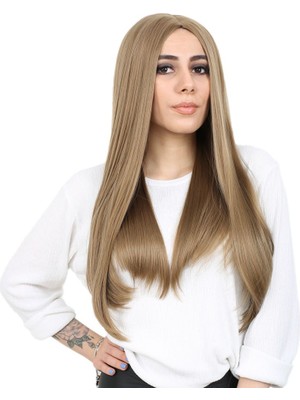 Zemira Fiber Sen Uzun Düz Peruk / Bebek Kumralı