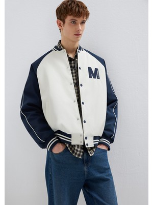 Mavi M Nakış Detaylı Ekru Ceket 0110768-86412