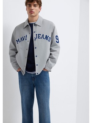Mavi Mavi Jeans Logo Nakışlı Gri Ceket 0110769-82824