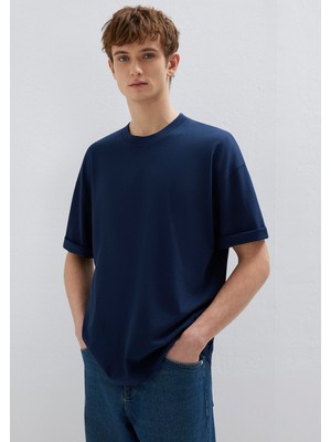 Mavi Lacivert Basic Tişört 0613113-82318