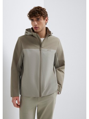 Mavi Su Itici Kapüşonlu Haki Ceket 0110792-70154