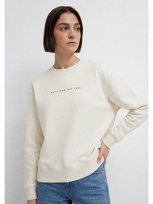 Mavi Mavi Denim Baskılı Ekru Sweatshirt 1S10525-80194